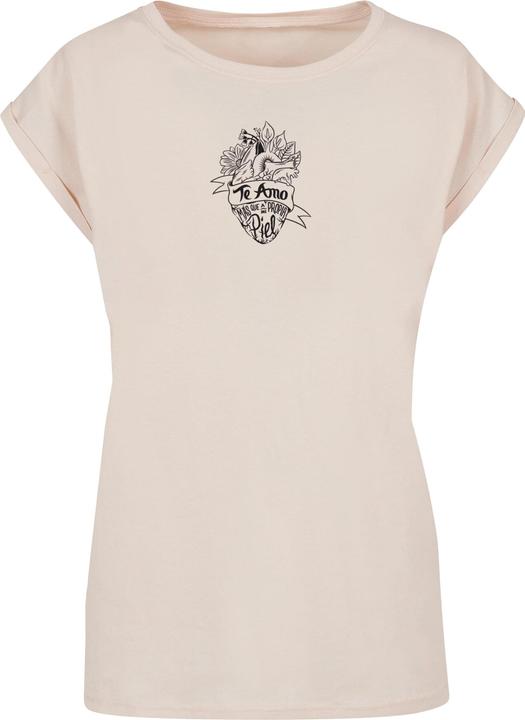 Merchcode Ladies Frida Kahlo - Te amo outline Extended Shoulder Tee - 118003 (XL)
