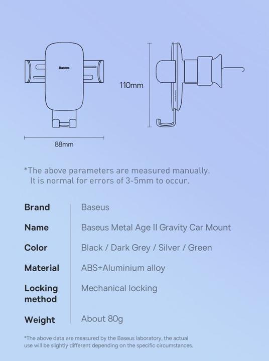 Actual product image Baseus Metal Age II