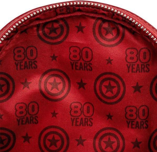 Actual product image Loungefly Marvel - Backpack - - FLORAL SHIELD