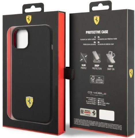 Produktbild Ferrari FEHMSIP14MBK iPhone 14 Plus 6,7" czarny/black hardcase Silicone Metal Logo Magsafe (Apple iPhone 14 Plus)
