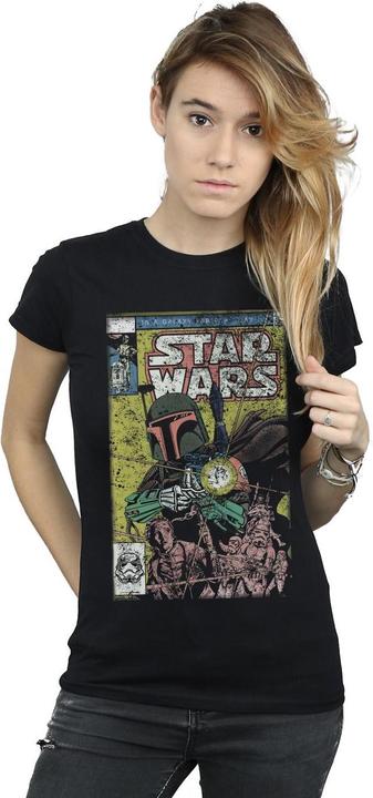 Immagine prodotto Star Wars Maglietta in cotone a fumetti Boba Fett (S)