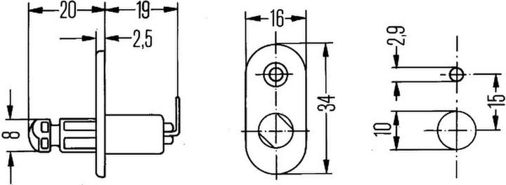 Image du produit Hella 10 Interrupteur contact de porte pour BMW 3