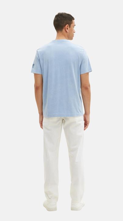 Image du produit Tom Tailor T-Shirt Kurzarmshirt mit V-Ausschnitt, ausgewaschener Optik und Brusttasche (XL)