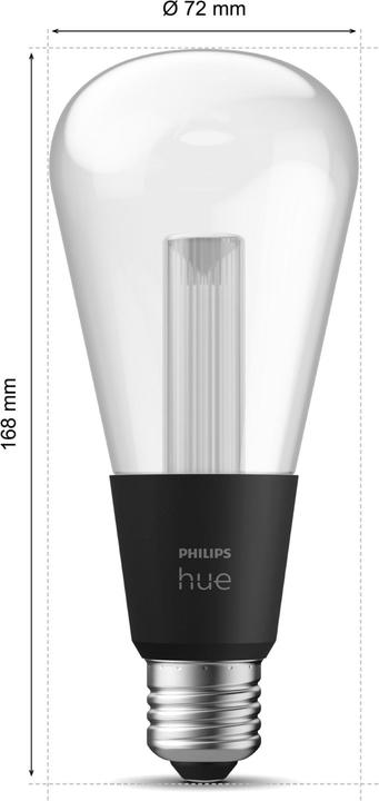 Productafbeelding Philips Hue White & Color Ambiance Lightguide Giant Edison (E27, 6.80 W, 500 lm, 1 x, G)