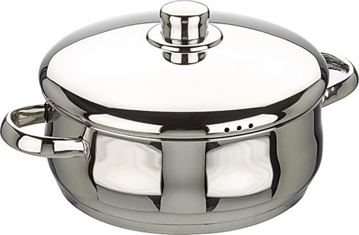 Actual product image Ibili Kochtopf mit Deckel Edelstahl Oslo 26 cm, 5 Liter Für einfaches Kochen und Braten (Pot, Stainless steel)