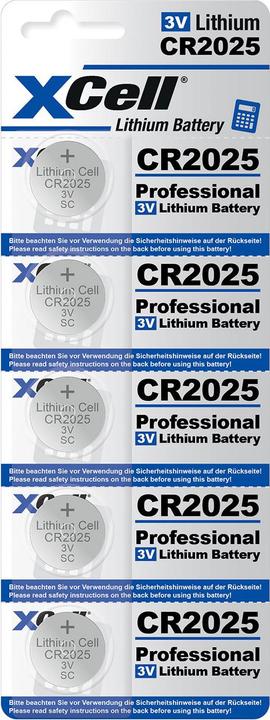 Produktbild Hückmann Knopfzelle Lithium 3V (5 Stk., CR2025, 170 mAh)