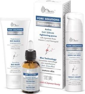 Produktbild Ava Cosmetics Pore Solutions Dermoprogramm Tag Serum Nacht Creme Bio Peeling (50 ml)