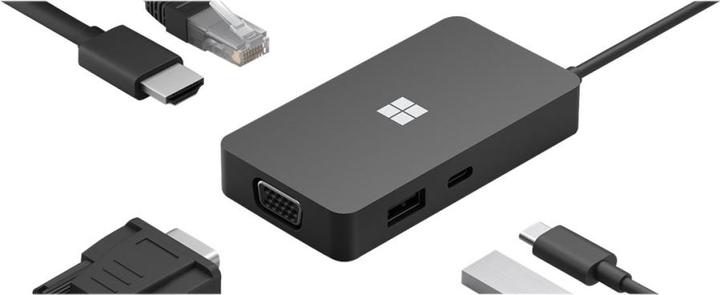 Actual product image Microsoft Surface USB-C Travel Hub (Nordic countries) (USB-C, 4 Ports)