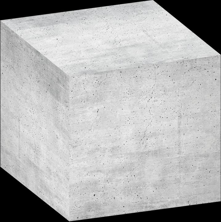 König & Ebhardt Beton Notizwürfel grau 7,5 x 7,5 cm, ca. 700 Blatt, 1 Pack (7.5 x 7.5 cm)