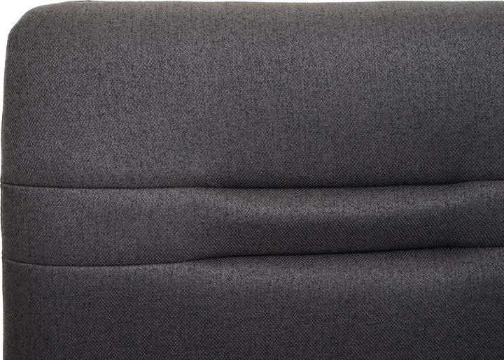 Produktbild Swisshandel24 Sitzbank, Esszimmerbank Bank Polsterbank, Rückenlehne Stoff/Textil Edelstahl gebürstet - grau-braun (160 cm)