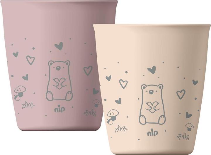 NIP Kindertassen & Kinderbecher Trinkbecher 2er Pack eat green - Blau