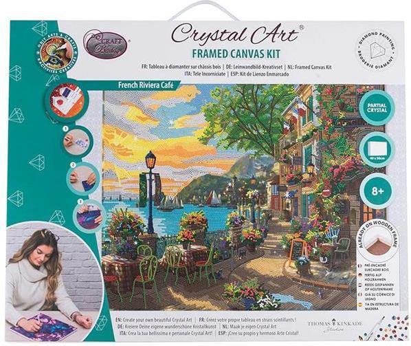 Produktbild Craft Buddy Crystal Art Kit French Riviera Café 40 x 50 cm