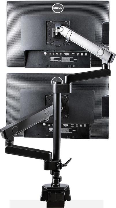 Productafbeelding StarTech com ARMDUALPIVOT, klem, 16 kg, 81,3 cm (32 inch), 100 x 100 mm, hoogteverstelling, Zwart (Tabel, 32")