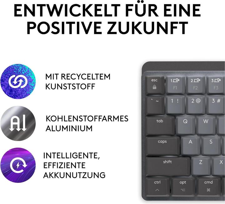 Actual product image Logitech MX Mechanical Mini for Mac (CH, Wireless)