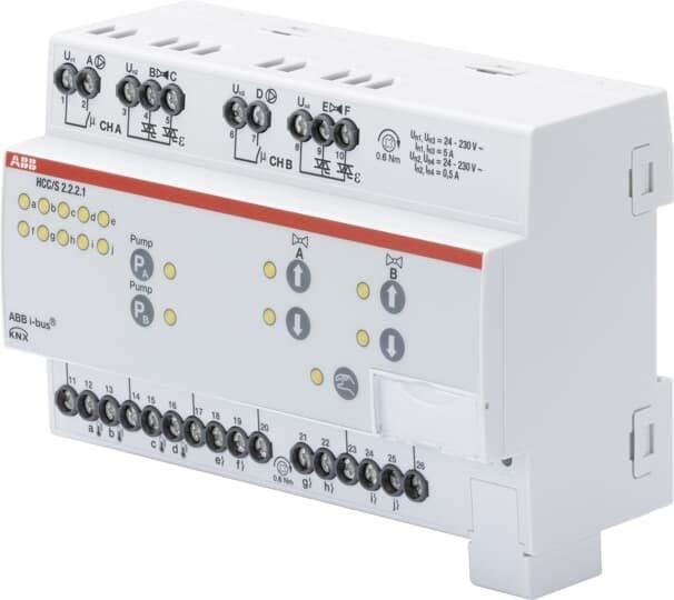 Image du produit ABB Stotz & Kontakt HCC/S2.2.2.1 Contrôleur de circuit de chauffage/refroidissement, double, 3 points