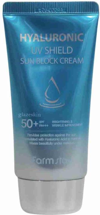 Farm Stay Hyaluronic UV Shield Sun Block Cream (Sonnencreme, SPF 50+, 70 ml)