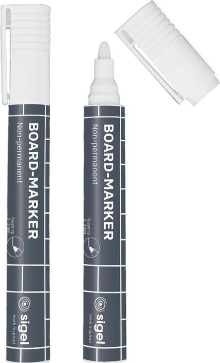 Image du produit Sigel Artverum Glasboard-Marker ( 2-3 mm) (Blanc, 3 mm, 2 x)