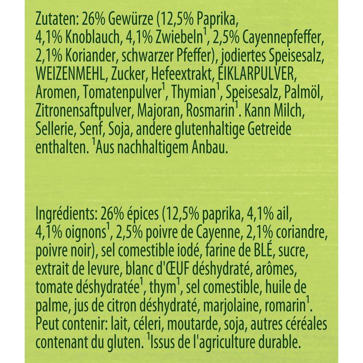 Nährwerte und Zutaten Knorr Würzmix (24 g)