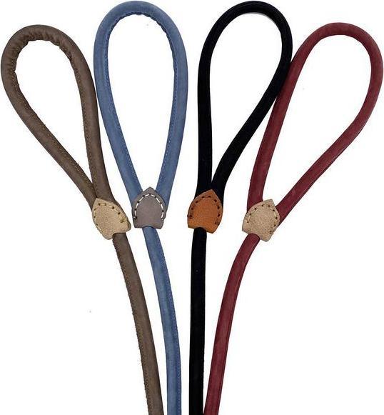Produktbild Colly Vorführleine rund Genäht Nubuck/Wax, schwarz, ø10mm x 180cm (Hund, Allgemein)