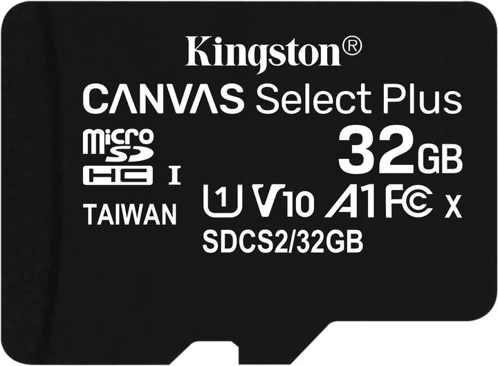 Produktbild Kingston Canvas Select Plus microSDHC Card 32GB (32 GB, microSDHC, U1, UHS-I)