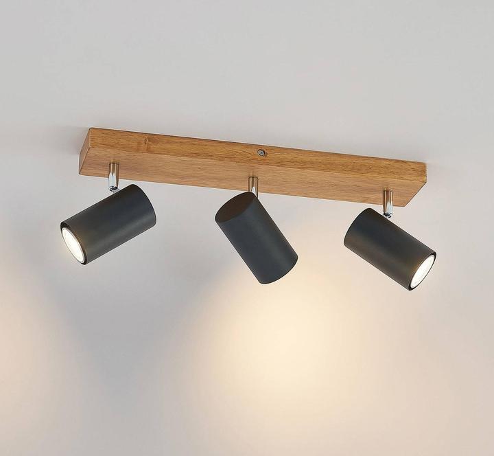 Produktbild Lindby Maniva Deckenstrahler, dreiflammig, schwarz (GU10)