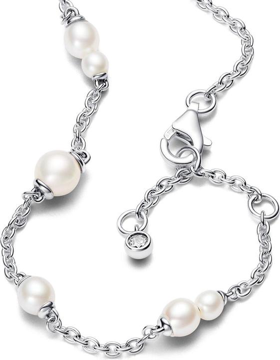 Pandora Armband Treated Freshwater Cultured Pearl Station (18 cm, Silber 925)