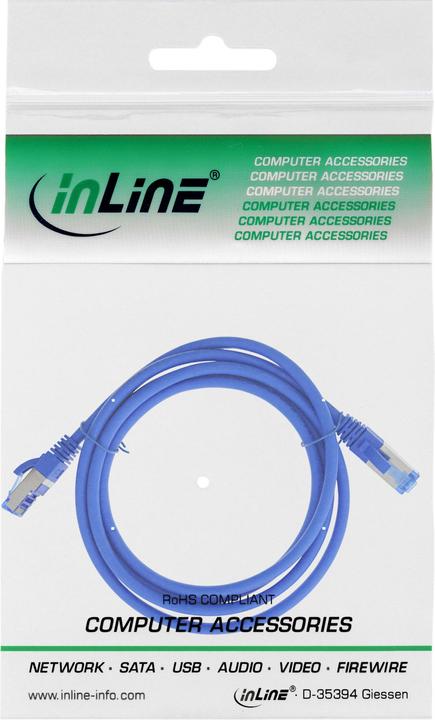 Produktbild InLine Patchkabel Cat.6A, S/FTP (PiMf), 500MHz (S/FTP, CAT6a, 1 m)