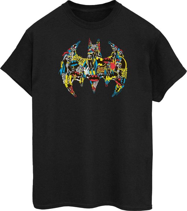 Produktbild Batman Batgirl Logo Collage Baumwolle Boyfriend TShirt (L)