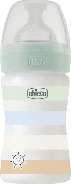 Actual product image Chicco Baby bottle, PP, 0% BPA, 150 ml, physiological teat silicone, 1 hole, slow flow, GREEN - (150 ml)
