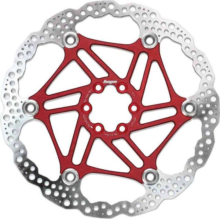 Actual product image Hope Floating Disc Brake Disc - red (200 mm)
