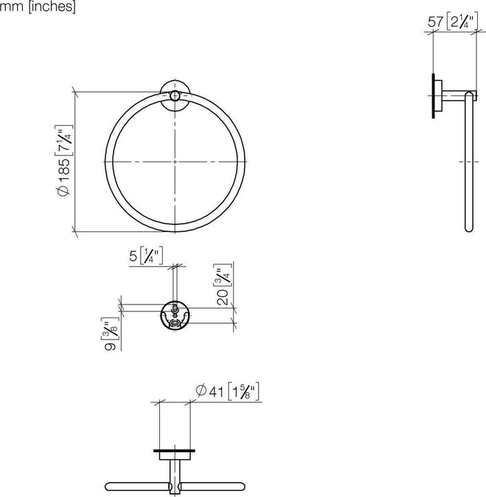 Actual product image Dornbracht towel ring, 83200979