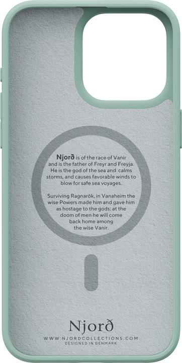 Produktbild Njord Hard-Cover Fabric MagSafe Case Turquoise (Apple iPhone 15 Pro Max)