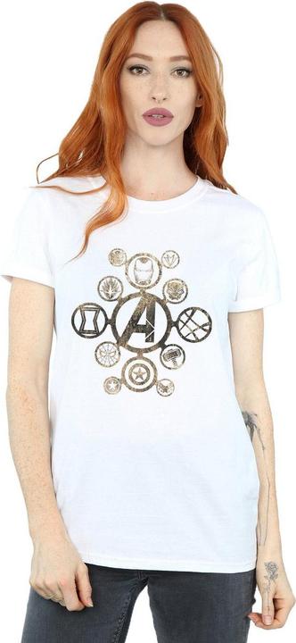 Actual product image Womens/Ladies Avengers Infinity War Icons Cotton Boyfriend T-Shirt (S)