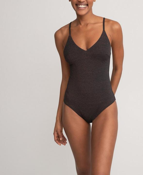 La Redoute Collections Badeanzug mit Ballerina-Ausschnitt