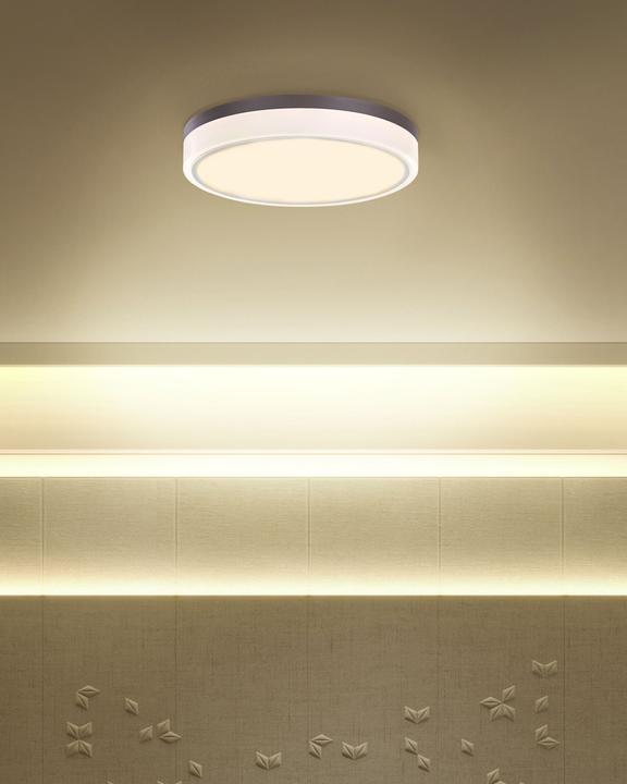 Produktbild Beliani Deckenleuchte Lumarko LED Deckenleuchte Metalo Sp. Weisser SAKAE. (2850 lm, E27)