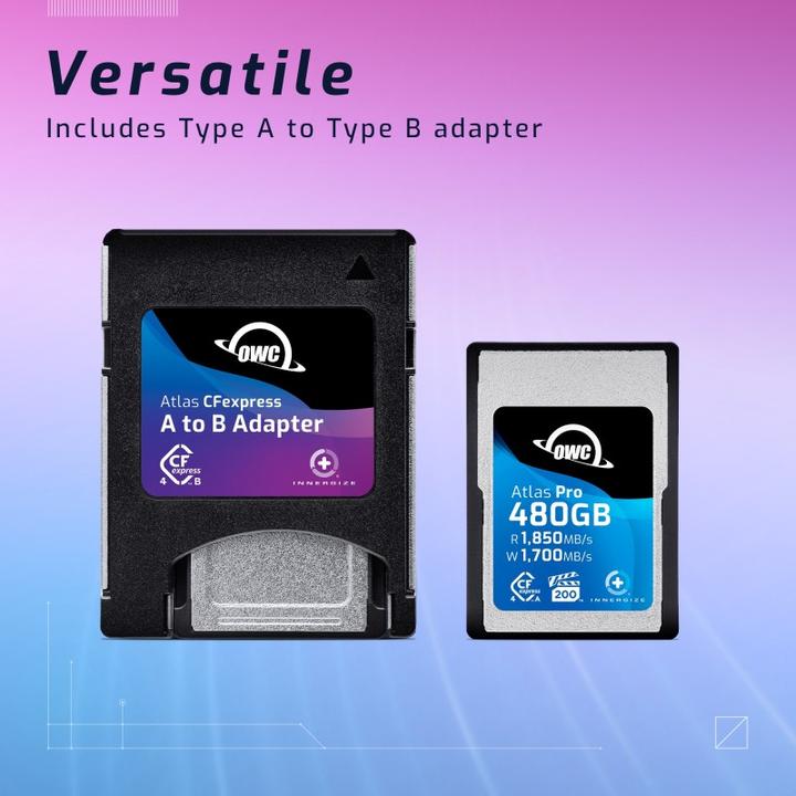 Image du produit OWC Atlas Pro CFexpress Type A Cards (480 Go, CFexpress type A)