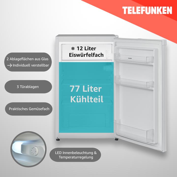 Produktbild Telefunken Tischkühlschrank CF-33-101-W2 89L wh E (89 l)