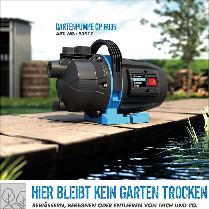 Immagine prodotto Güde Pompa da giardino " GP 6035 " Protezione termica, corpo resistente agli urti, 600 W (Pompa da giardino)