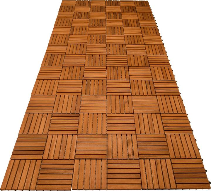 Produktbild Casaria Holzfliesen (1 x, 30 x 30 cm)