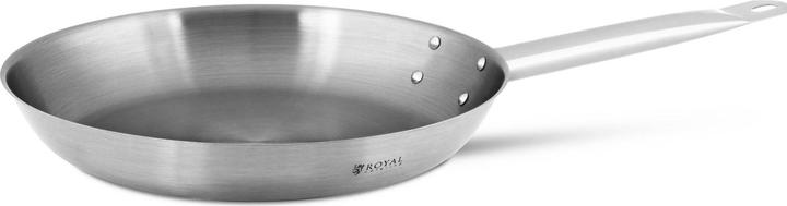Produktbild Royal Catering Edelstahlpfanne Unbeschichtete Pfanne Grillpfanne Stielpfanne Ø 30 Cm X 5,5 Cm (30 cm, Bratpfanne)