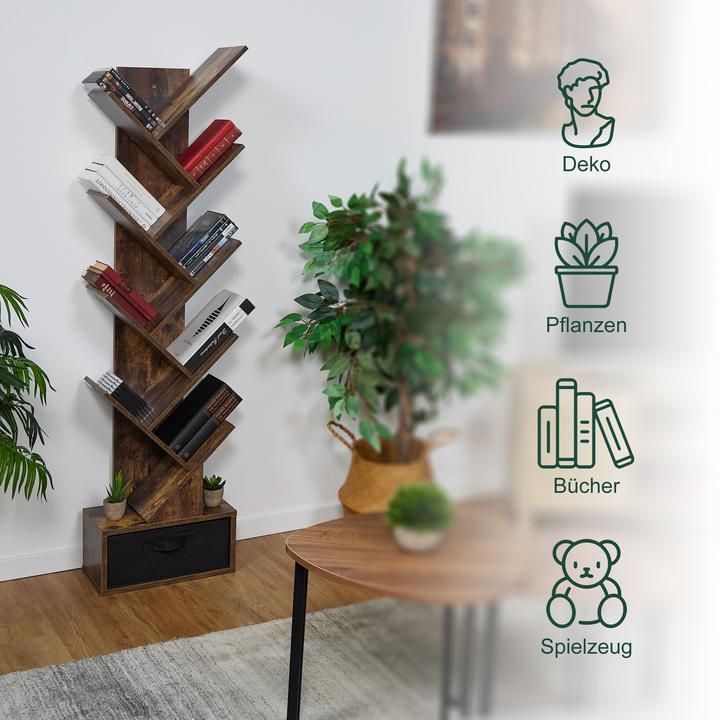 Produktbild Relaxdays Bücherregal (38 x 22 x 146 cm)