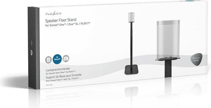 Image du produit Nedis Support de haut-parleur | Sonos® One SL™ / Sonos® One™ / Sonos® PLAY:1™ | Support | 10 kg | Hauteurv (1 pièce, Support, Réglable en hauteur)