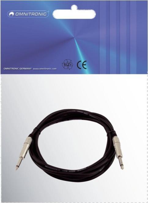 Produktbild Omnitronic Lautsprecherkabel Klinke 2x1,5 1,5m sw (1.50 m)