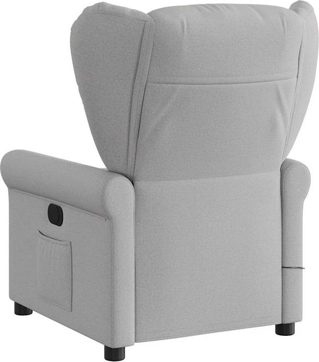 Immagine prodotto VidaXL Poltrona massaggiante in tessuto cloud grey poltrona TV massaggiante