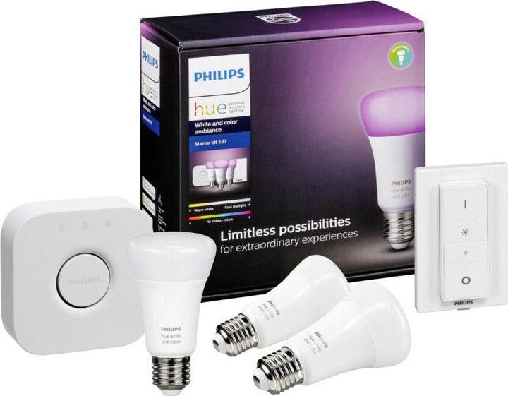 Image du produit Philips Coffret de démarrage Ambiance Hue White & Color (E27, 10 W, 806 lm, 5 x, G)