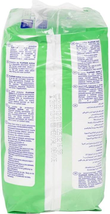 Valeurs nutritives et ingrédients VidaXL Slips d'incontinence Flufsan pour adultes 14 pcs. Taille (14 x, L)