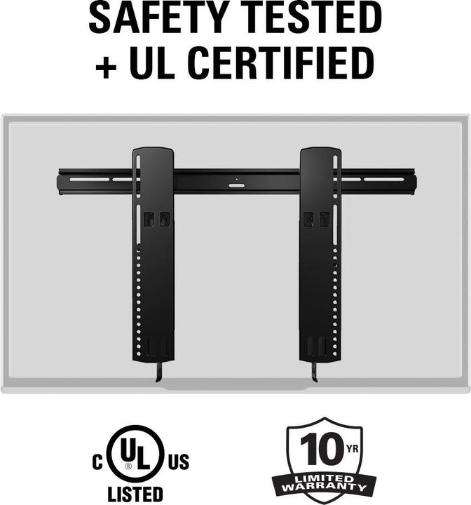 Produktbild Sanus Wandhalterung VLT16 - schwarz (Wand, 80", 56.70 kg)