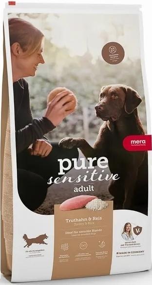 Mera Hundefutter trocken Pure Sensitive Adult Truthahn & Reis 4 kg (Adult, 1 Stk., 4000 g)