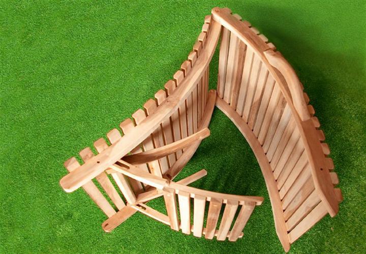 Produktbild VCM Strandliege faltbar Sonnenliege Gartenliege Liege Teakholz Faltliege (160 cm)