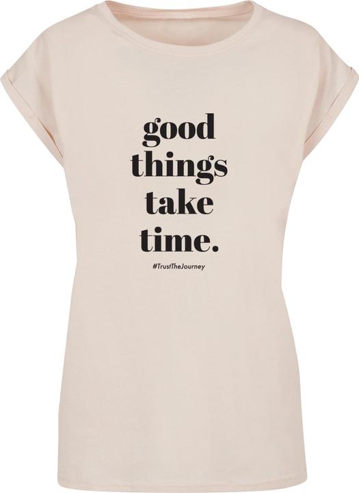 Immagine prodotto Merchcode Maglietta da donna "Le cose belle richiedono tempo" - 117487 (3XL)